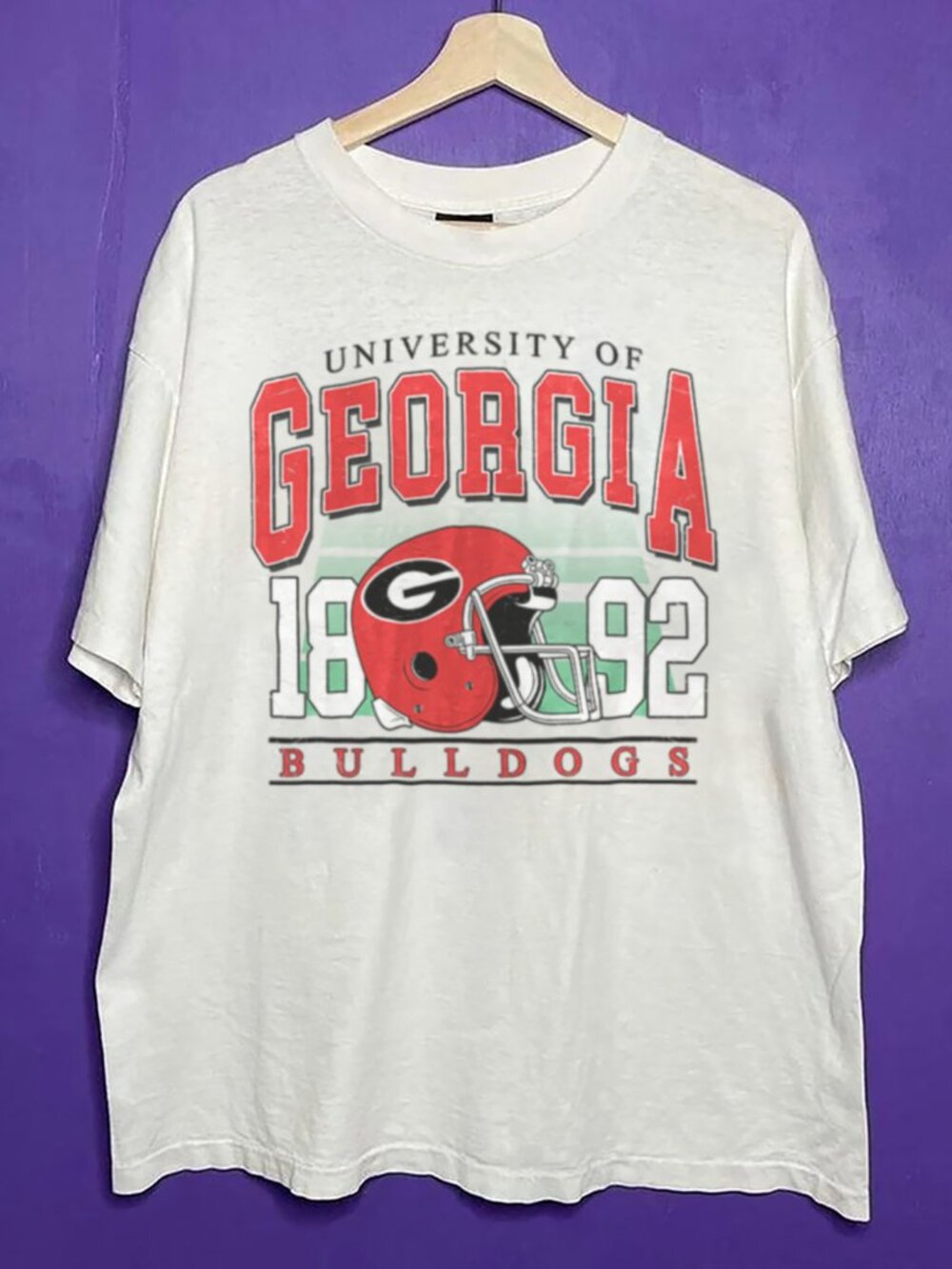 Vintage University of Georgia Bulldogs Football Unisex Shirt, 90s NCAA Shirt Tee